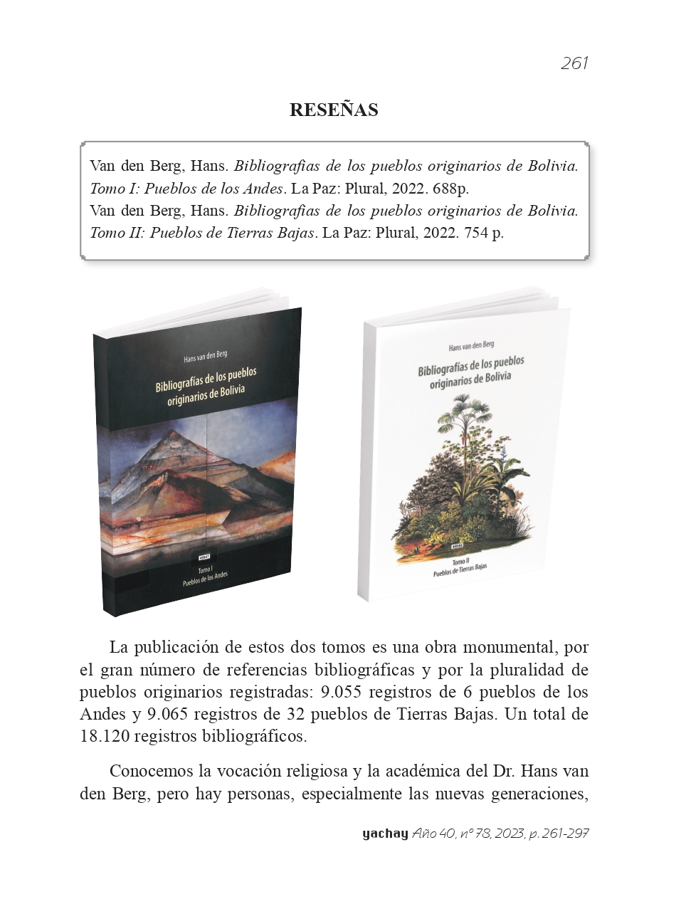 Bibliografías de los pueblos originarios de Bolivia. Tomo I y II