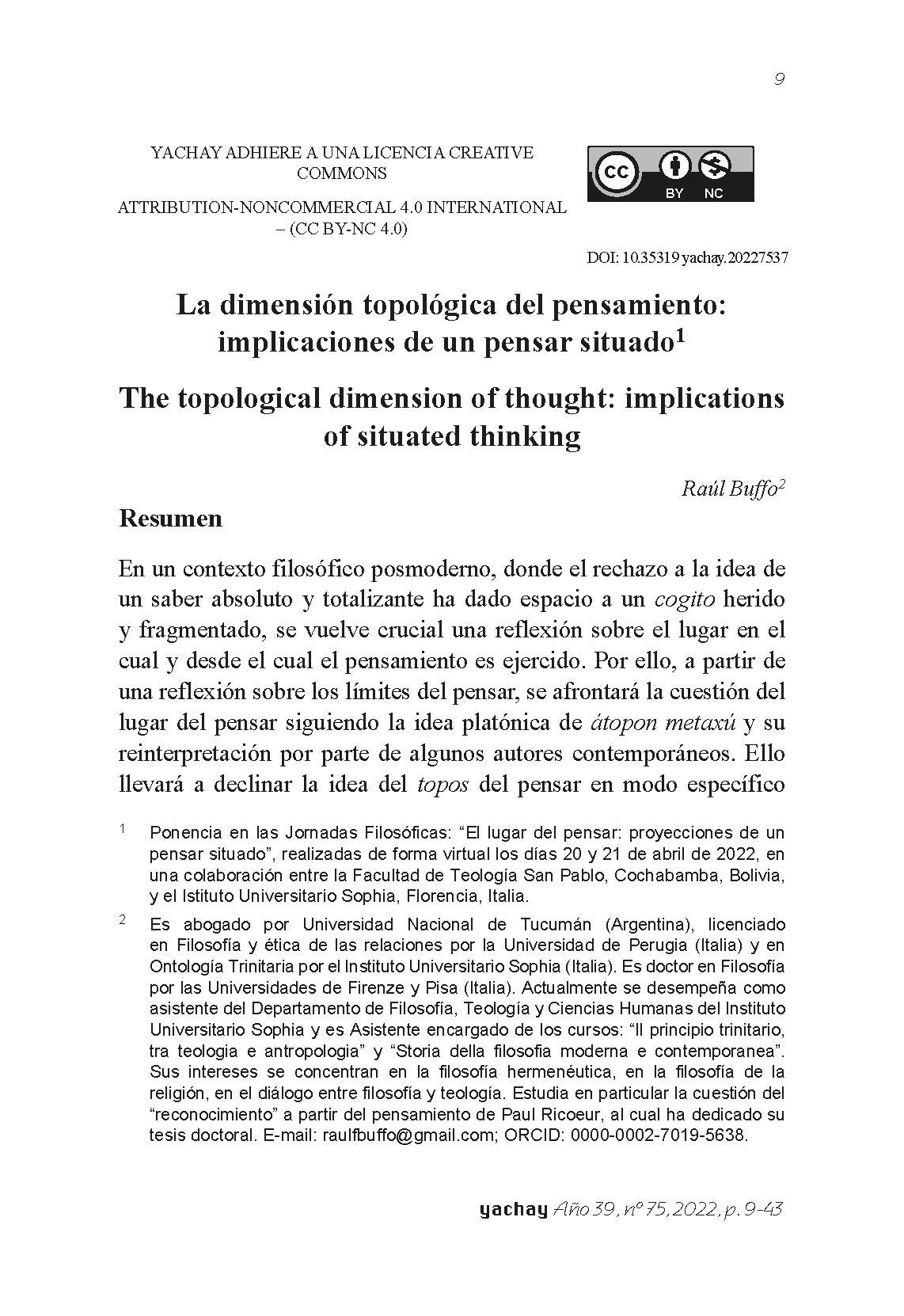 The topological dimension of thought: implications of situated thinking